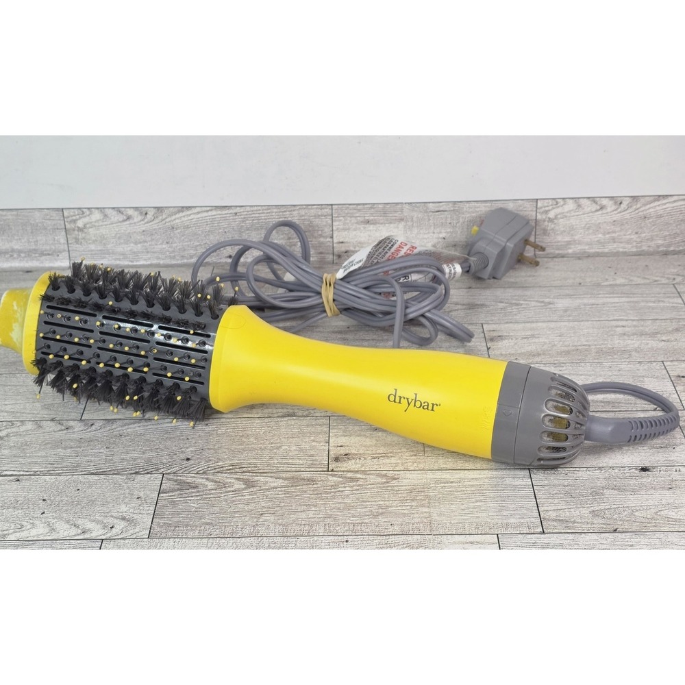 Drybar Blow-Dryer The Single Shot Brush Yellow Wide 2.25" Barrel Hair Dry- Fair